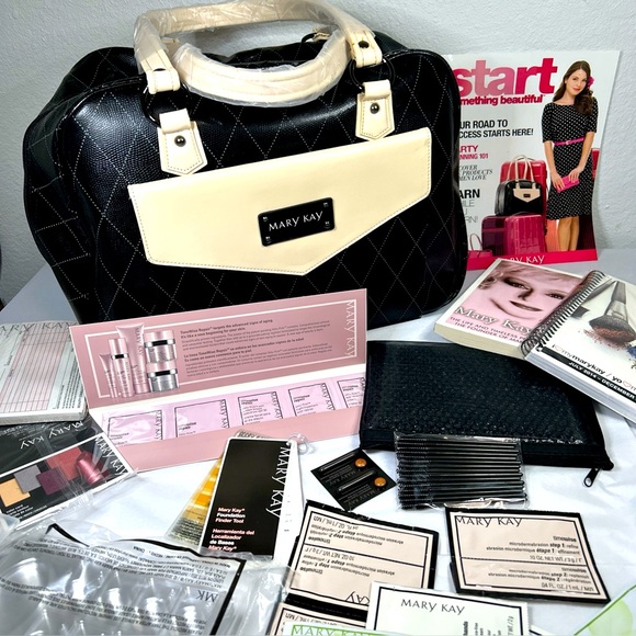 Mary Kay Other - Mary Kay consultant lot tote with samples mirror trays catalogs magazine